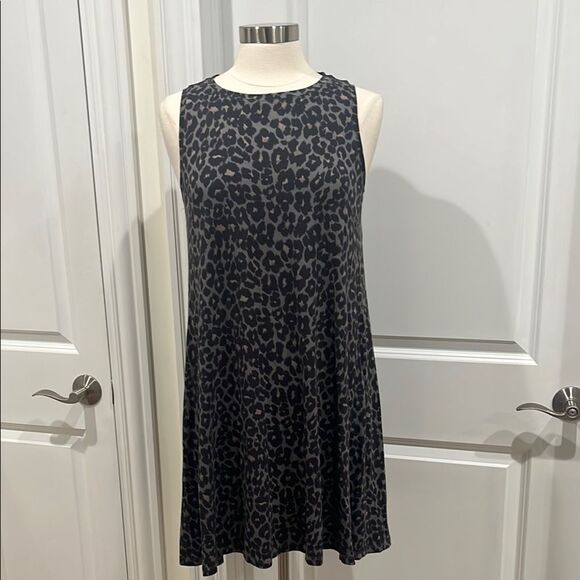 New! LOFT Outlet Cheetah Print Swing Dress Size Petite Large NWT - Picture 2 of 11